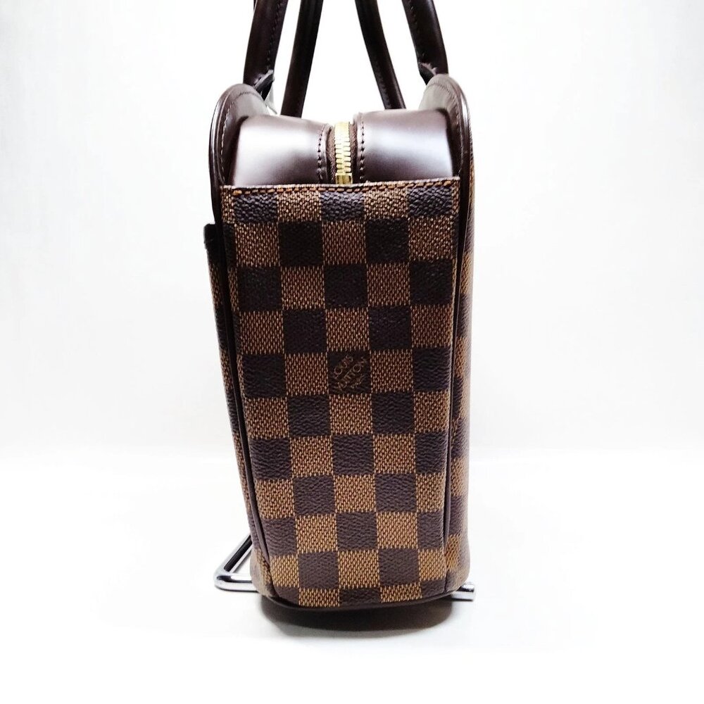 Authentic Louis Vuitton Sarria Damier Ebene Handbag Brown LV Tote Luxury Bag - Picture 4 of 16